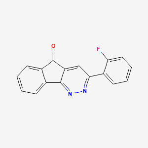 molecular formula C17H9FN2O B2521687 3-(2-fluorophenyl)-5H-indeno[1,2-c]pyridazin-5-one CAS No. 161111-63-3