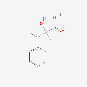 molecular formula C11H14O3 B2521692 2-Hydroxy-2-methyl-3-phenylbutanoic acid CAS No. 1375473-28-1