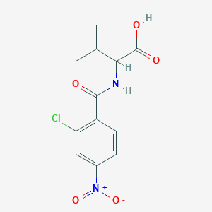 molecular formula C12H13ClN2O5 B2521723 2-[(2-Chloro-4-nitrophenyl)formamido]-3-methylbutanoic acid CAS No. 1397003-81-4