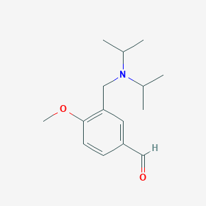 molecular formula C15H23NO2 B2521737 3-[(Diisopropylamino)methyl]-4-methoxybenzaldehyde CAS No. 881040-95-5