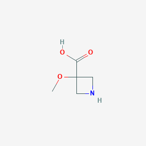 molecular formula C5H9NO3 B2521739 3-Methoxyazetidine-3-carboxylic acid CAS No. 1392879-24-1