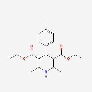 molecular formula C20H25NO4 B2521788 2,6-二甲基-4-对甲苯基-1,4-二氢吡啶-3,5-二羧酸二乙酯 CAS No. 36422-59-0