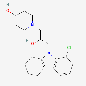 molecular formula C20H27ClN2O2 B2521790 1-(3-(8-chloro-3,4-dihydro-1H-carbazol-9(2H)-yl)-2-hydroxypropyl)piperidin-4-ol CAS No. 942870-68-0