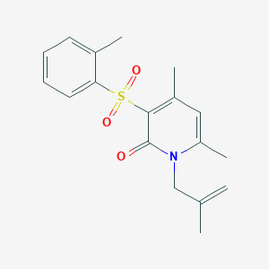 4,6-dimethyl-3-[(2-methylphenyl)sulfonyl]-1-(2-methyl-2-propenyl)-2(1H)-pyridinone