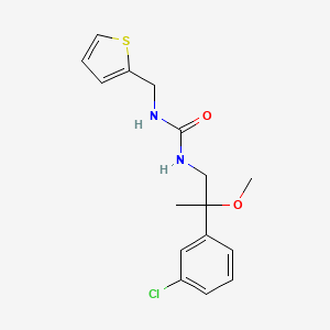 molecular formula C16H19ClN2O2S B2521820 1-(2-(3-氯苯基)-2-甲氧基丙基)-3-(噻吩-2-基甲基)脲 CAS No. 1798512-41-0