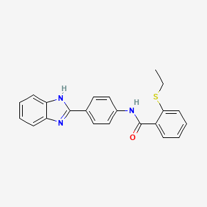N-[4-(1H-1,3-benzodiazol-2-yl)phenyl]-2-(ethylsulfanyl)benzamide