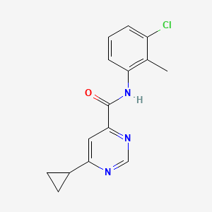N-(3-Chloro-2-methylphenyl)-6-cyclopropylpyrimidine-4-carboxamide