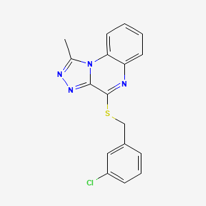 4-{[(3-Chlorophenyl)methyl]sulfanyl}-1-methyl-[1,2,4]triazolo[4,3-a]quinoxaline