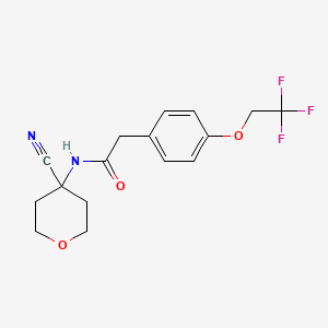 N-(4-Cyanooxan-4-YL)-2-[4-(2,2,2-trifluoroethoxy)phenyl]acetamide