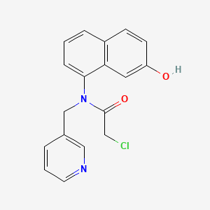 2-Chloro-N-(7-hydroxynaphthalen-1-yl)-N-(pyridin-3-ylmethyl)acetamide
