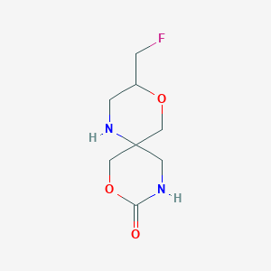 molecular formula C8H13FN2O3 B2521853 3-(Fluoromethyl)-4,8-dioxa-1,10-diazaspiro[5.5]undecan-9-one CAS No. 2253633-01-9