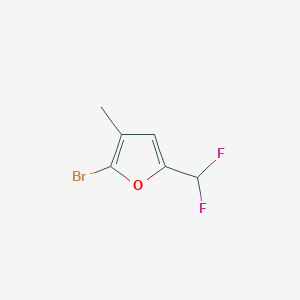 molecular formula C6H5BrF2O B2521864 2-Bromo-5-(difluoromethyl)-3-methylfuran CAS No. 2248356-25-2