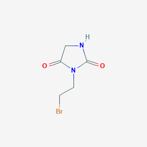 molecular formula C5H7BrN2O2 B2521866 3-(2-溴乙基)咪唑烷-2,4-二酮 CAS No. 83514-75-4