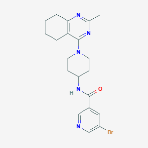 5-bromo-N-(1-(2-methyl-5,6,7,8-tetrahydroquinazolin-4-yl)piperidin-4-yl)nicotinamide