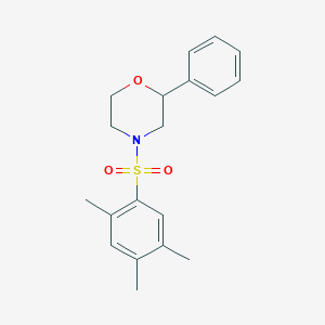 2-Phenyl-4-((2,4,5-trimethylphenyl)sulfonyl)morpholine