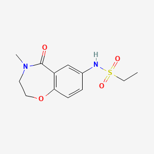N-(4-methyl-5-oxo-2,3,4,5-tetrahydrobenzo[f][1,4]oxazepin-7-yl)ethanesulfonamide
