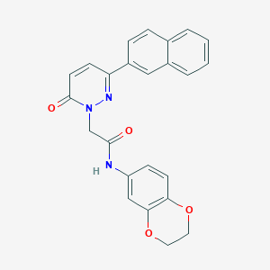 N-(2,3-dihydro-1,4-benzodioxin-6-yl)-2-(3-naphthalen-2-yl-6-oxopyridazin-1-yl)acetamide