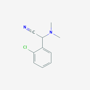 molecular formula C10H11ClN2 B2521944 (2-Chlorophenyl)(dimethylamino)acetonitrile CAS No. 15190-07-5