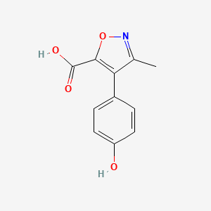 4-(4-Hydroxyphenyl)-3-methyl-1,2-oxazole-5-carboxylic acid