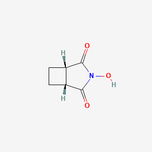 molecular formula C6H7NO3 B2521971 (1S,5R)-3-Hydroxy-3-azabicyclo[3.2.0]heptane-2,4-dione CAS No. 2580090-61-3