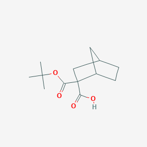 molecular formula C13H20O4 B2521973 2-[(Tert-butoxy)carbonyl]bicyclo[2.2.1]heptane-2-carboxylic acid CAS No. 1955530-74-1