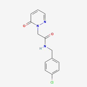 N-(4-chlorobenzyl)-2-(6-oxopyridazin-1(6H)-yl)acetamide