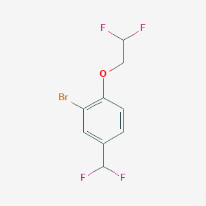molecular formula C9H7BrF4O B2521987 2-Bromo-1-(2,2-difluoroethoxy)-4-(difluoromethyl)benzene CAS No. 2248373-42-2