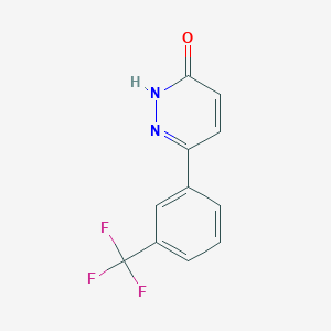 molecular formula C11H7F3N2O B2521993 6-[3-(Trifluoromethyl)phenyl]pyridazin-3-ol CAS No. 66548-62-7