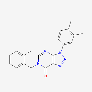 3-(3,4-Dimethylphenyl)-6-[(2-methylphenyl)methyl]triazolo[4,5-d]pyrimidin-7-one