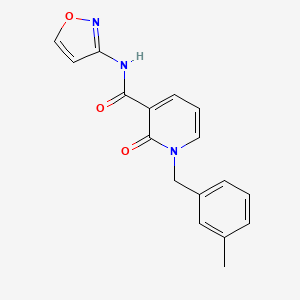 N-(isoxazol-3-yl)-1-(3-methylbenzyl)-2-oxo-1,2-dihydropyridine-3-carboxamide