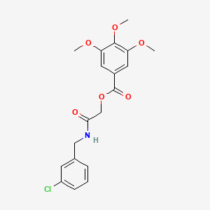 2-((3-Chlorobenzyl)amino)-2-oxoethyl 3,4,5-trimethoxybenzoate