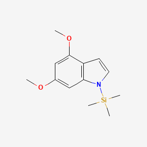 molecular formula C13H19NO2Si B2522020 4,6-二甲氧基-1-(三甲基硅基)-1H-吲哚 CAS No. 1782456-13-6