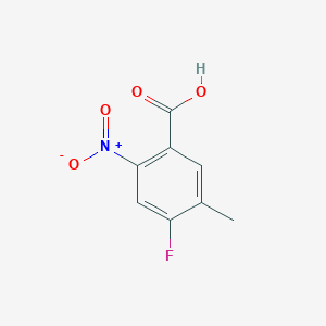 molecular formula C8H6FNO4 B2522027 4-Fluoro-5-methyl-2-nitrobenzoic acid CAS No. 1437780-11-4