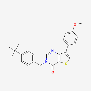 3-(4-tert-butylbenzyl)-7-(4-methoxyphenyl)thieno[3,2-d]pyrimidin-4(3H)-one