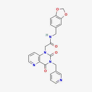 N-(benzo[d][1,3]dioxol-5-ylmethyl)-2-(2,4-dioxo-3-(pyridin-3-ylmethyl)-3,4-dihydropyrido[3,2-d]pyrimidin-1(2H)-yl)acetamide