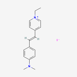 molecular formula C17H21IN2 B2522070 4-(4-Dimethylaminostyryl)-1-ethylpyridinium iodide CAS No. 29519-52-6