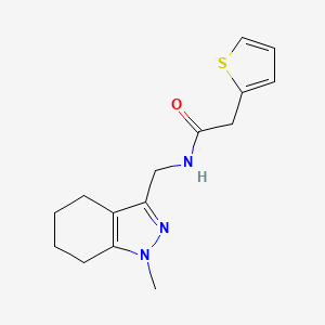molecular formula C15H19N3OS B2522073 N-((1-methyl-4,5,6,7-tetrahydro-1H-indazol-3-yl)methyl)-2-(thiophen-2-yl)acetamide CAS No. 1448027-69-7