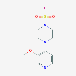 molecular formula C10H14FN3O3S B2522076 4-(3-Methoxypyridin-4-yl)piperazine-1-sulfonyl fluoride CAS No. 2411305-18-3