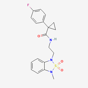 1-(4-fluorophenyl)-N-(2-(3-methyl-2,2-dioxidobenzo[c][1,2,5]thiadiazol-1(3H)-yl)ethyl)cyclopropanecarboxamide