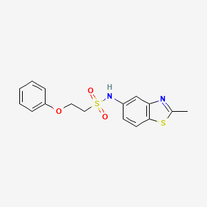 molecular formula C16H16N2O3S2 B2522089 N-(2-methylbenzo[d]thiazol-5-yl)-2-phenoxyethanesulfonamide CAS No. 1705559-59-6