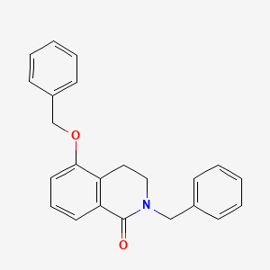 molecular formula C23H21NO2 B2522095 2-benzyl-5-(benzyloxy)-3,4-dihydroisoquinolin-1(2H)-one CAS No. 850905-30-5