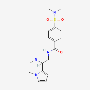 N-(2-(dimethylamino)-2-(1-methyl-1H-pyrrol-2-yl)ethyl)-4-(N,N-dimethylsulfamoyl)benzamide
