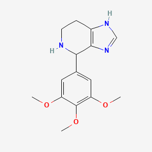molecular formula C15H19N3O3 B2522112 4-(3,4,5-trimethoxyphenyl)-4,5,6,7-tetrahydro-3H-imidazo[4,5-c]pyridine CAS No. 4875-50-7