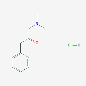 molecular formula C11H16ClNO B2522134 1-(Dimethylamino)-3-phenylpropan-2-one hydrochloride CAS No. 1864061-34-6