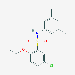 molecular formula C16H18ClNO3S B2522152 5-chloro-N-(3,5-dimethylphenyl)-2-ethoxybenzene-1-sulfonamide CAS No. 2215294-77-0