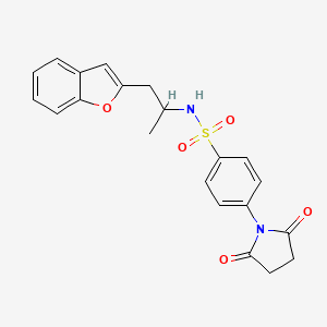 N-(1-(benzofuran-2-yl)propan-2-yl)-4-(2,5-dioxopyrrolidin-1-yl)benzenesulfonamide