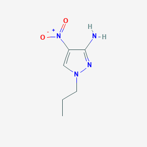 molecular formula C6H10N4O2 B2522187 4-Nitro-1-propyl-1H-pyrazol-3-amine CAS No. 2023003-36-1