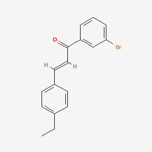 (2E)-1-(3-Bromophenyl)-3-(4-ethylphenyl)prop-2-en-1-one