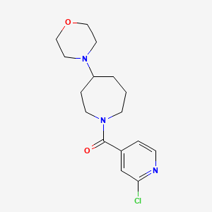 molecular formula C16H22ClN3O2 B2522214 1-(2-Chloropyridine-4-carbonyl)-4-(morpholin-4-yl)azepane CAS No. 2094438-33-0