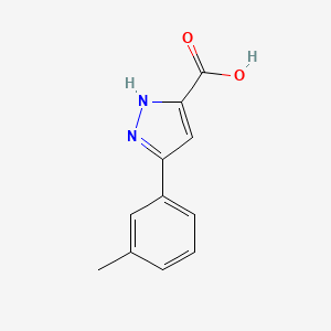 molecular formula C11H10N2O2 B2522226 5-(3-Methylphenyl)-1H-pyrazole-3-carboxylic acid CAS No. 1037456-61-3